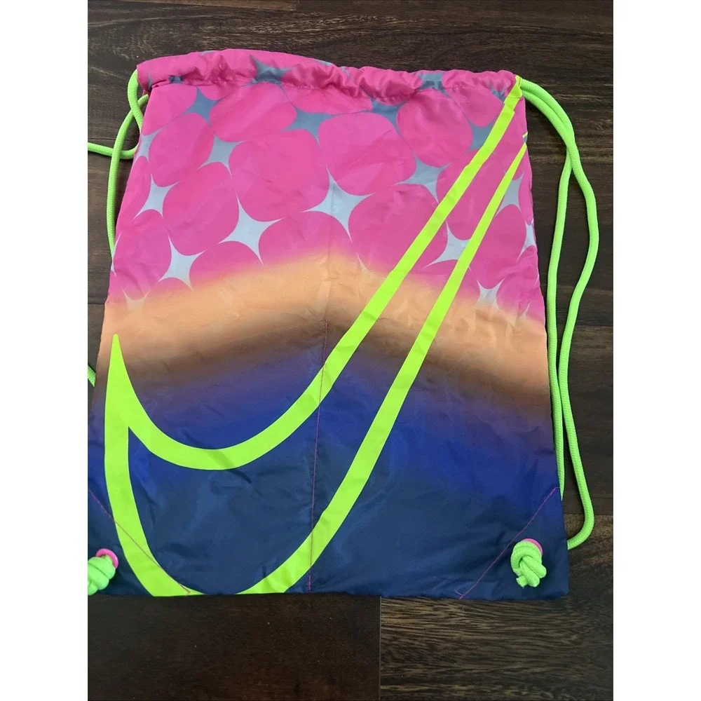 New Nike Track And Field Spikes Shoe Bag Pink Purple Green